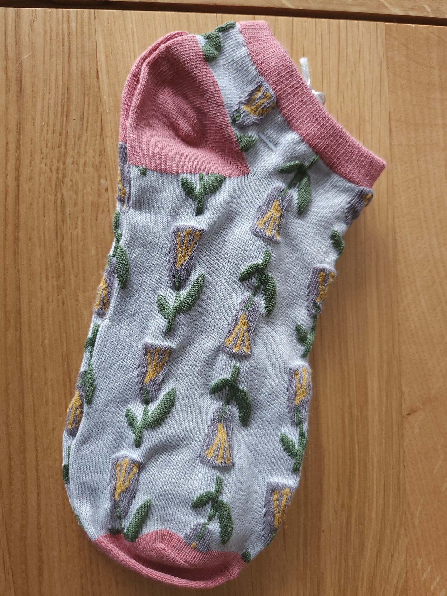 Trainer socks - Grey & Pink