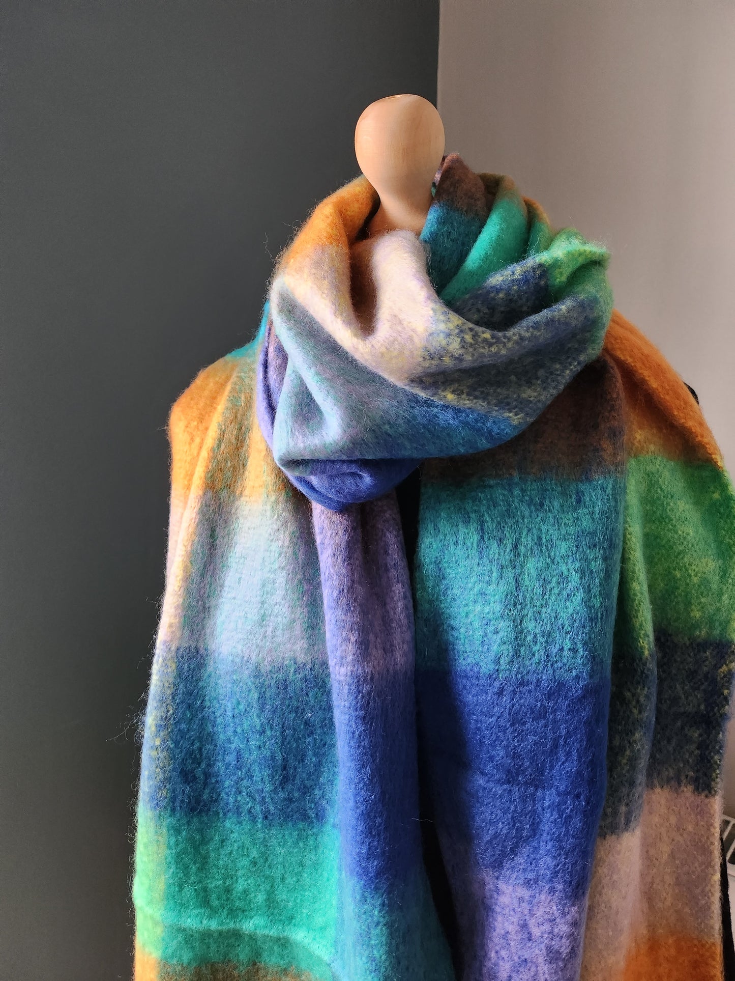 Tartan Fluffy Scarf