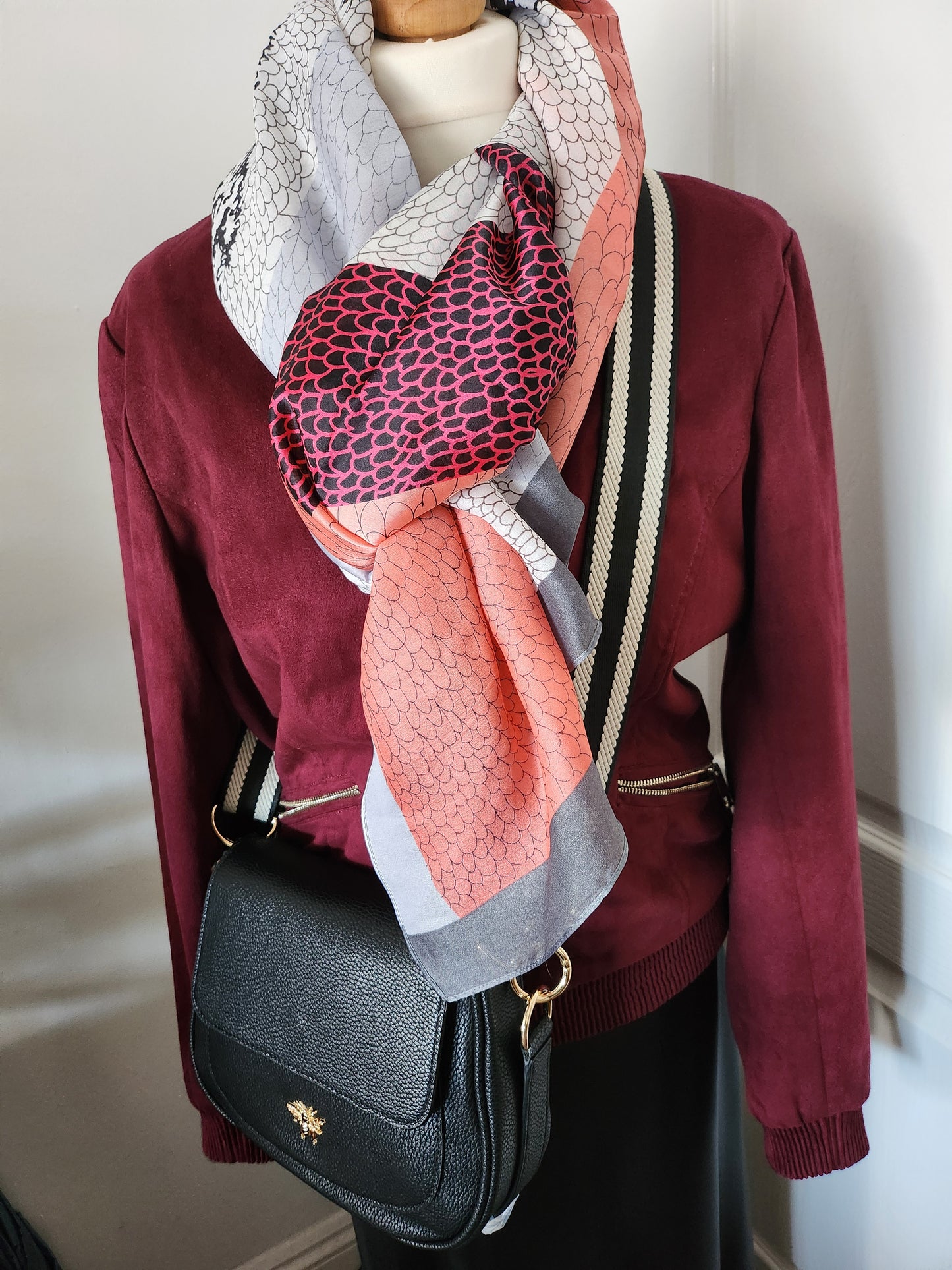 Zebra print scarf