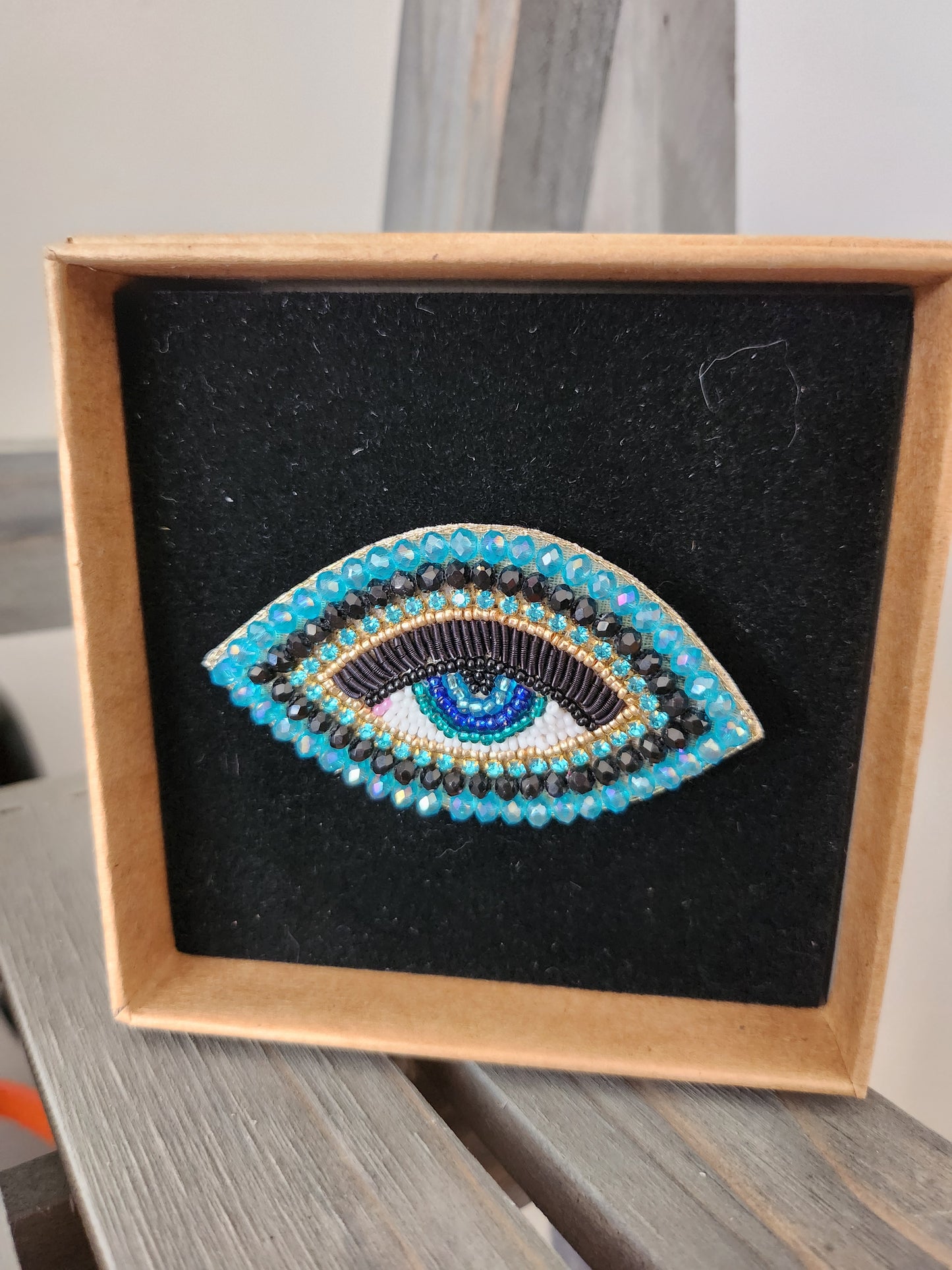 Turquoise Eye pin