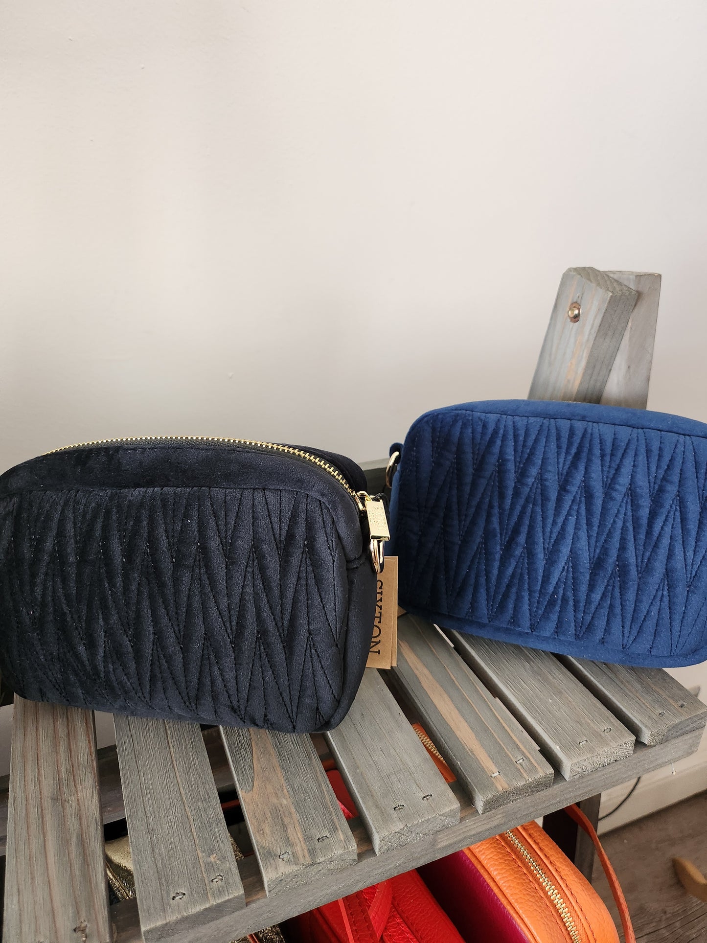 Velvet mini camera bag