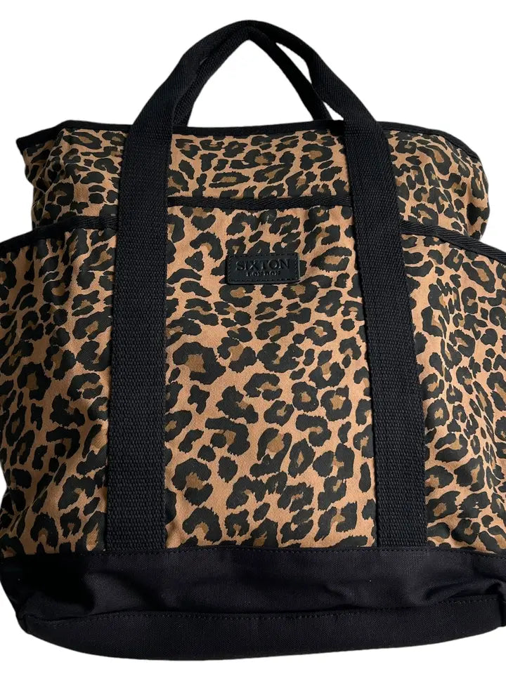 Leopard print backpack