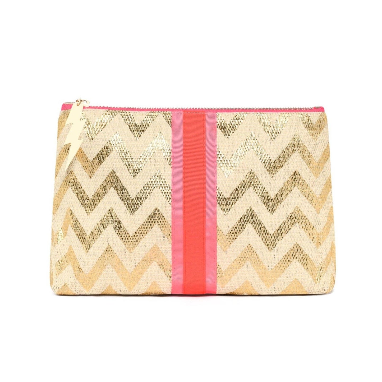 Gold Zig Zag Medium Bag