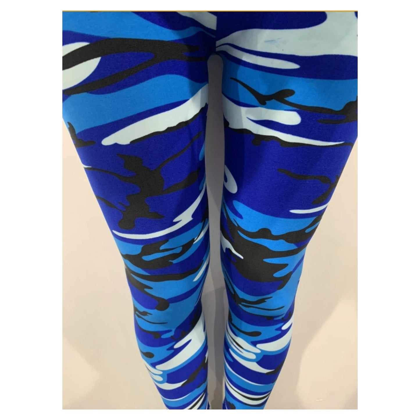 Super soft leggings cobalt camo