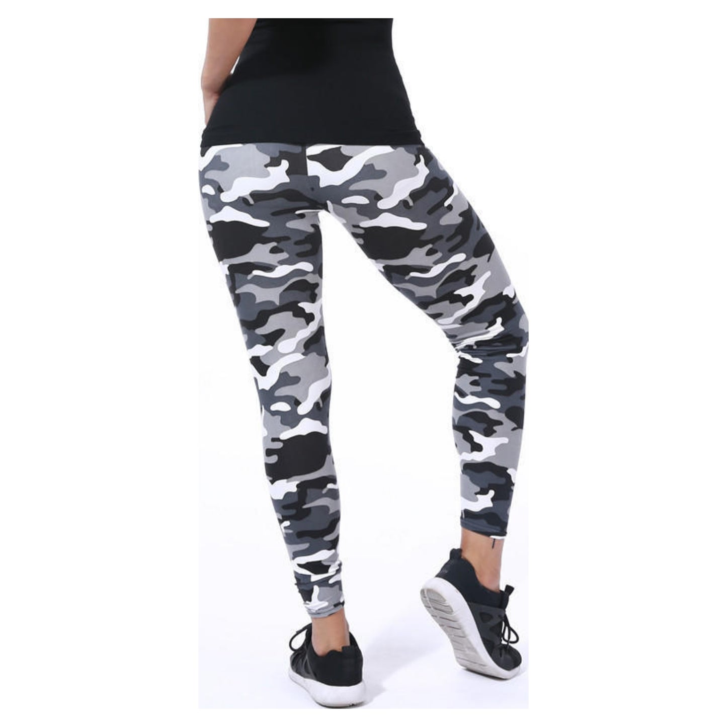 Super soft leggings grey camo