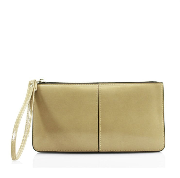 Wrist purse beige
