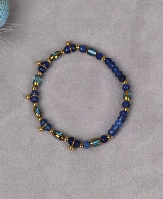 Navy quartz bracelet