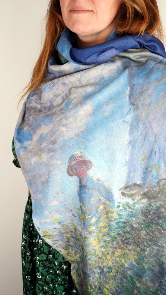 Monet print Pashmina